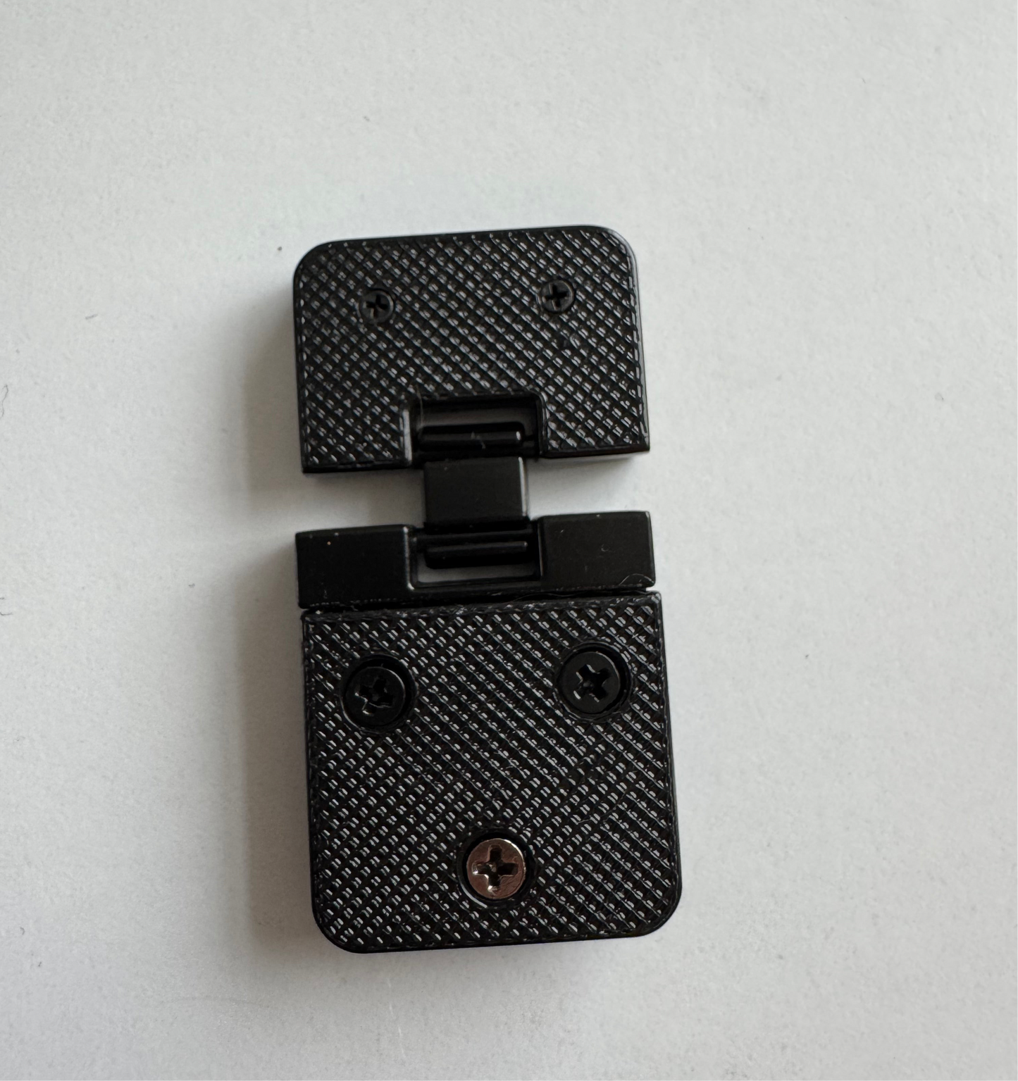 DISCOUNTED Strap Hinge Connectors 1” (25mm) - Matt Black - pack of 2