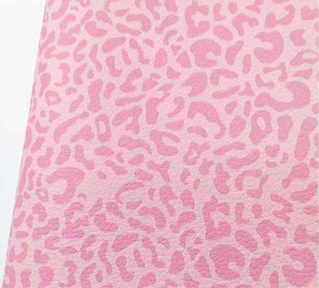 Printed Vinyl - Pink Leopard -PVPL- 30x130cm
