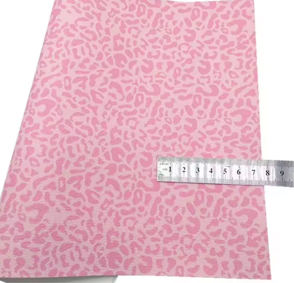 Printed Vinyl - Pink Leopard -PVPL- 30x130cm