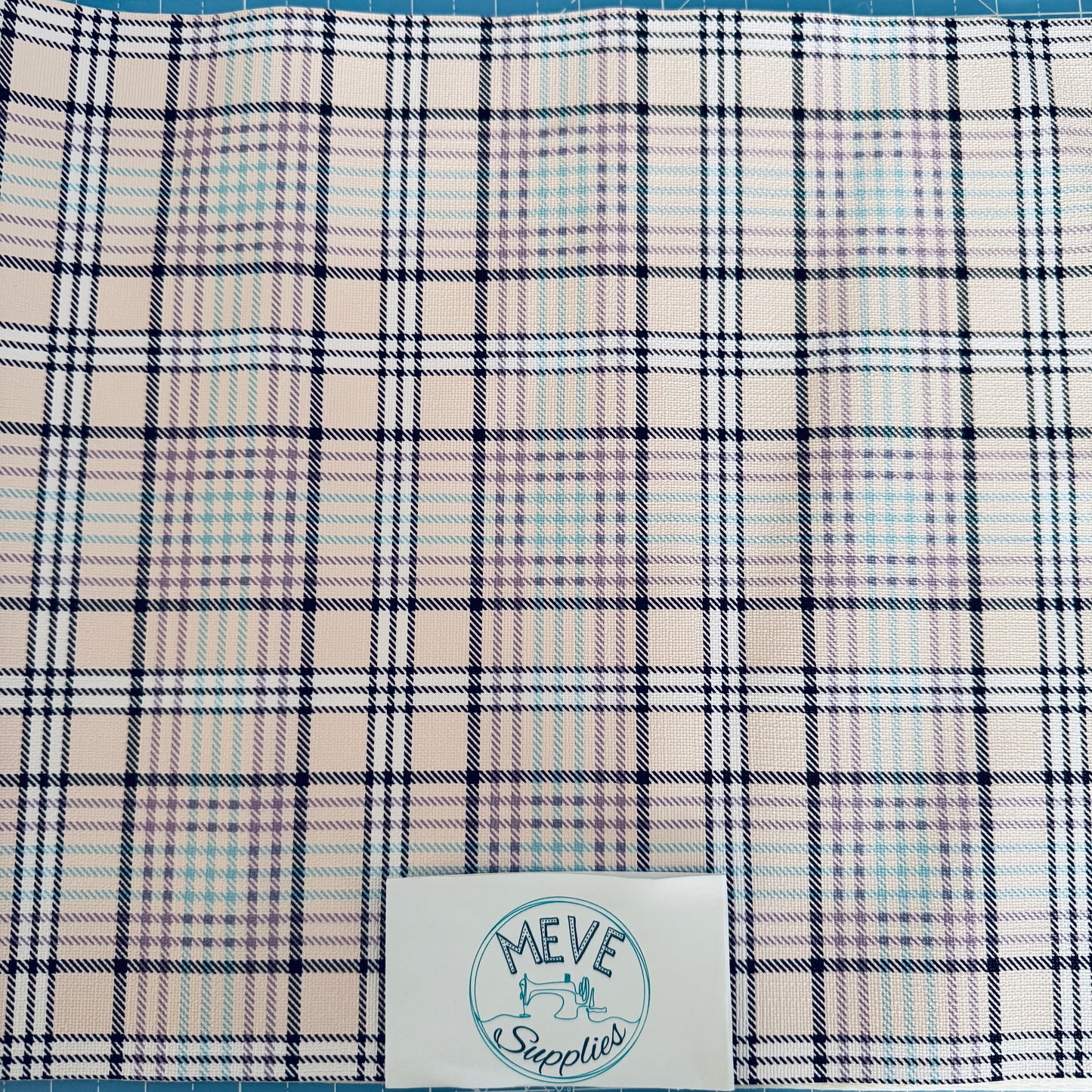 Textured Tartan Vinyl - Light Pink - TTLP -30x130cm
