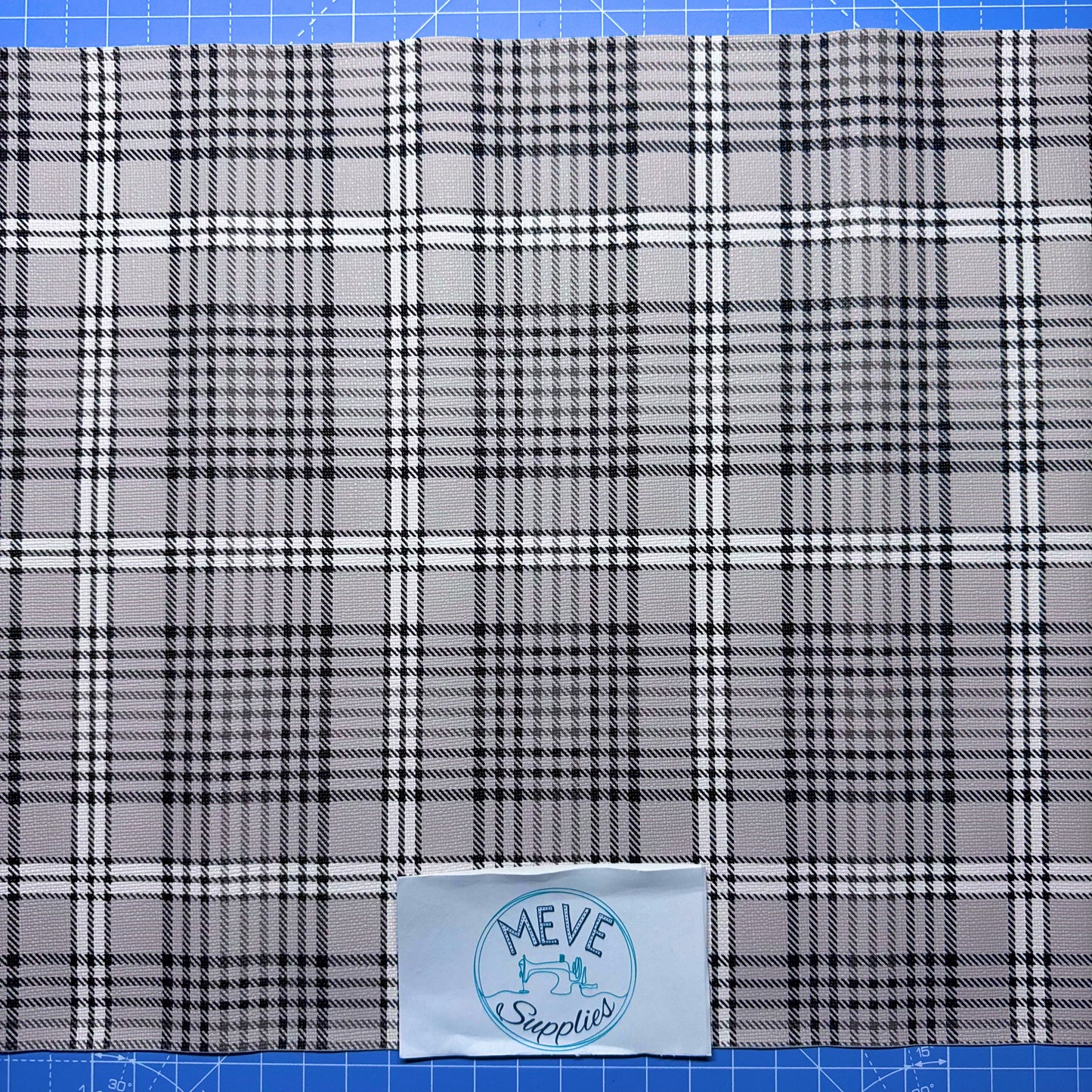 Textured Plaid Vinyl - Grey - TPVG -30x130cm