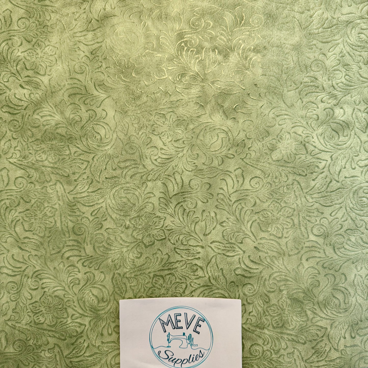 Embossed Vinyl - Flowers in the Wind -Green - FWG - 30x130cm