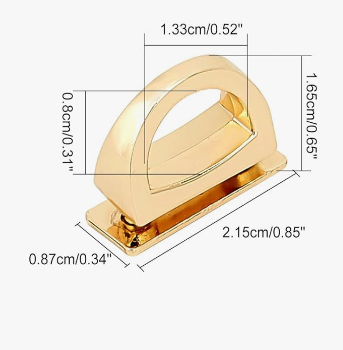 Gold Bag Connectors - Elegant - Pack of 4