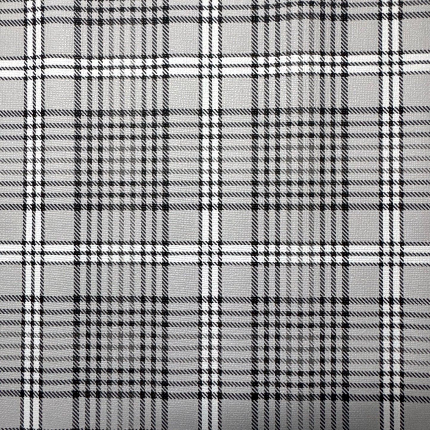 Textured Plaid Vinyl - Grey - TPVG -30x130cm