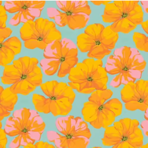 Orange California Poppy - Martha Negley | 45cm x 110 cm