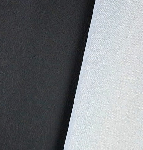 Heavy Duty - Black - Faux Leather 50cm x 140 cm