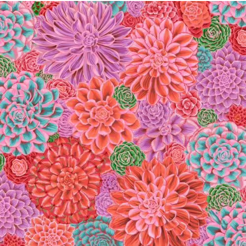 Pink House Leeks - Kaffe Fassett Collective | 45cm x 110 cm