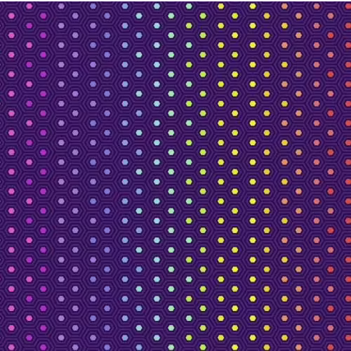 true colors - Starling - Hexy Rainbow - Tula Pink | 45cm x 110 cm