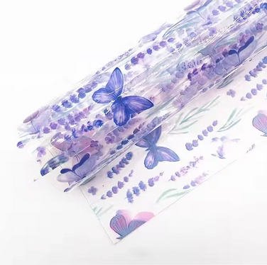 Clear Vinyl -22 -Butterflies - 30x130 cm