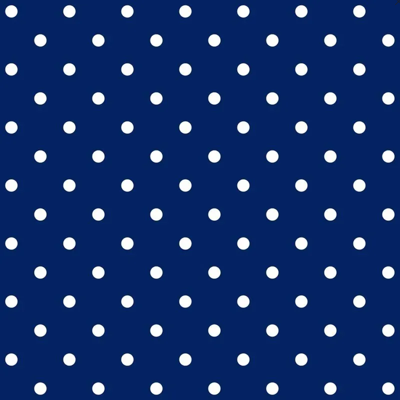 Printed Faux Leather - 3mm Blue Polka Dots - PFLBPD - 50cm x 140cm