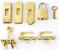 45mm Designer Style Bag Lock Set - Gold