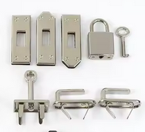 45mm Designer Style Bag Lock Set - Silver