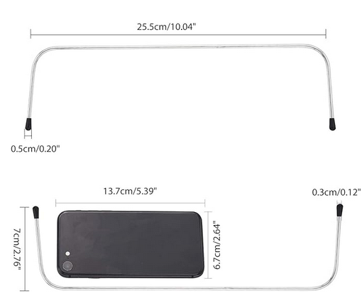 Internal Wire Frame - 25.5 cm (10") - Pair