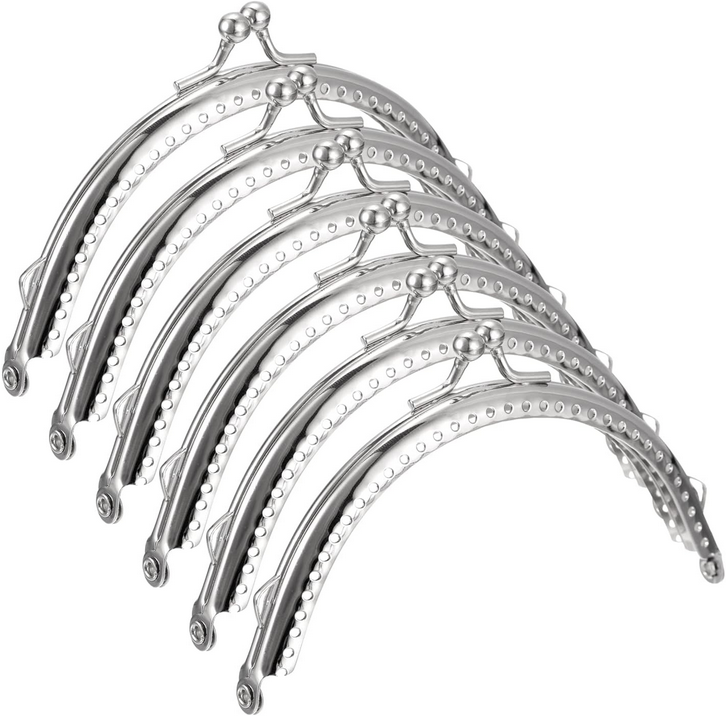 4.13" (10.5 cm) Kiss Clasp - Silver - pack of 1