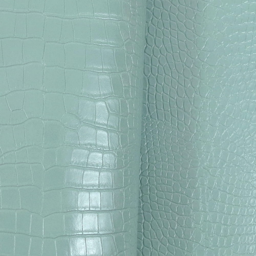 Havy Duty Croc Faux Leather - Sage Green - 50cm x 140 cm