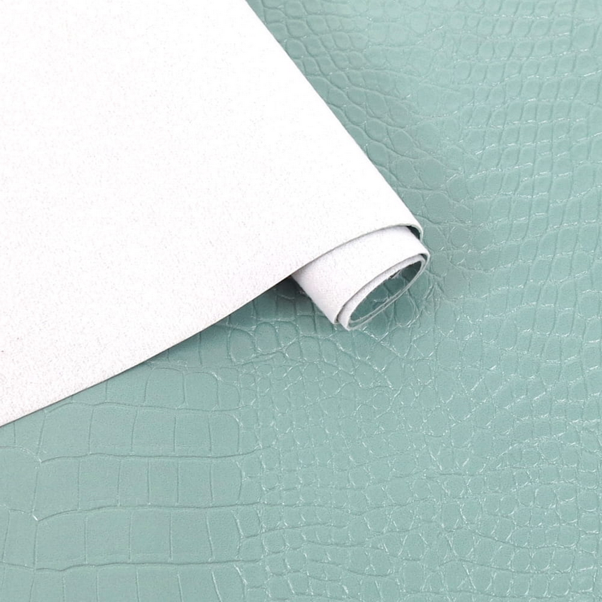 Havy Duty Croc Faux Leather - Sage Green - 50cm x 140 cm