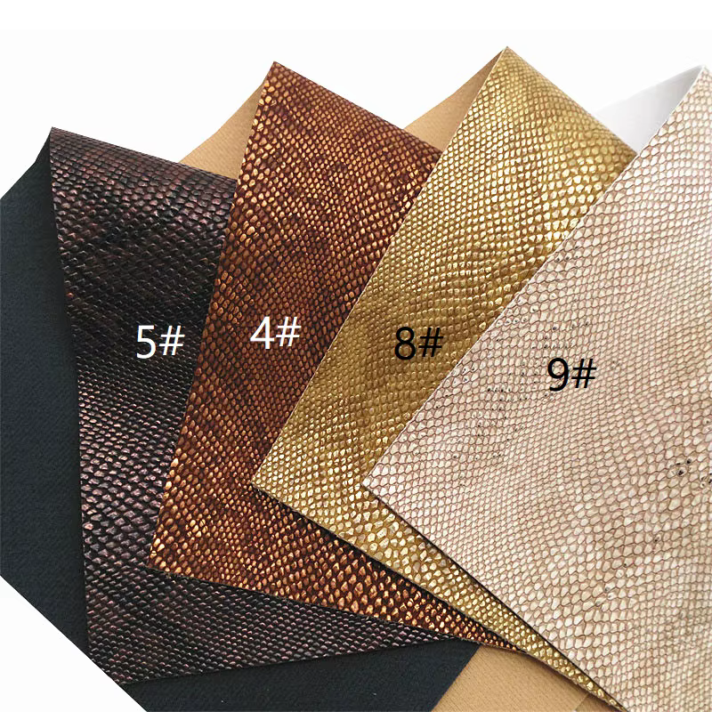 Pre-Order - Embossed Snakeskin Vinyl / Faux Leather -30x130cm - Choose Your Colour