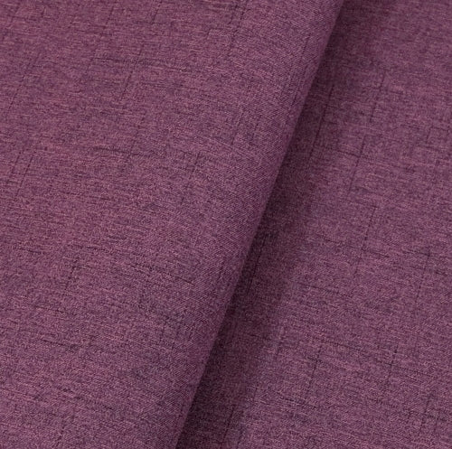 Waterproof Canvas - Linen Effect - Plum - 50cm x 160 cm