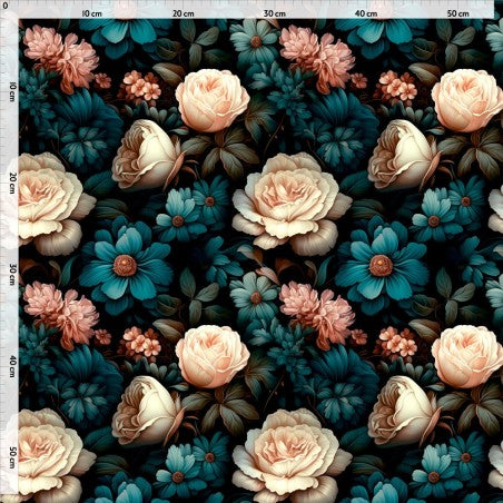 Pink and Blue Flowers