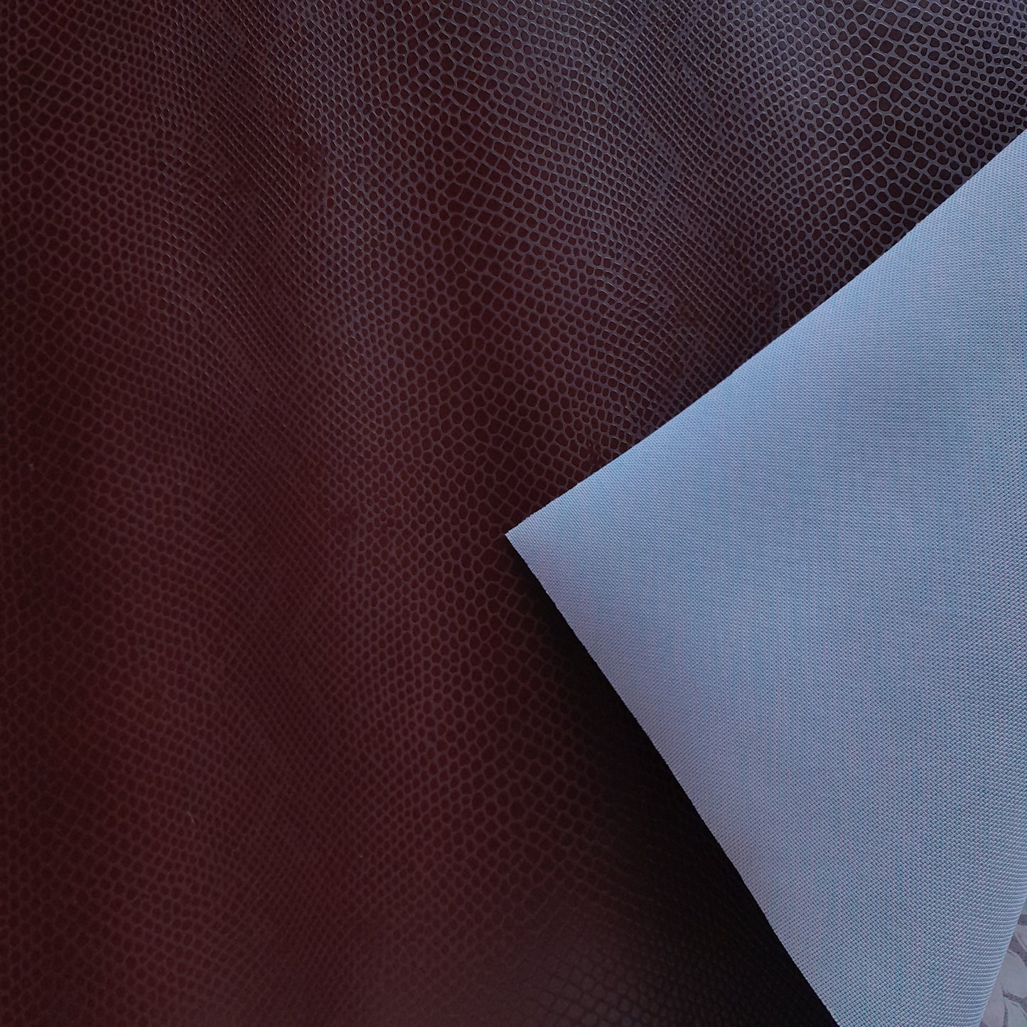 Heavy Duty Mock Snake Faux Leather - Brown - 50cm x 140 cm