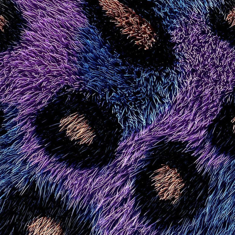 Purple Blue Leopard