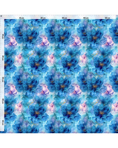 Blue Misty Flowers
