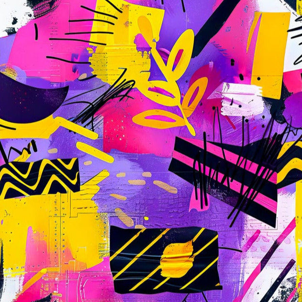 Yellow & Purple Abstract