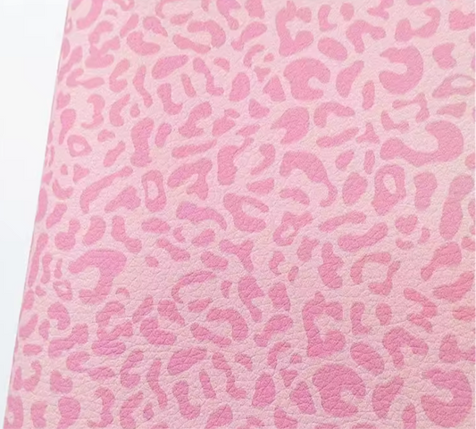 Printed Vinyl - Pink Leopard -PVPL- 30x130cm