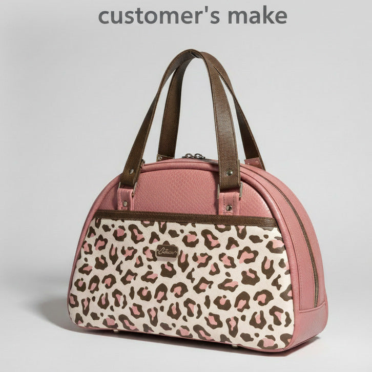Printed Faux Leather - Pink Leopard - PFLPL - 50cm x 140cm