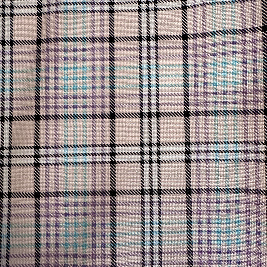 Textured Tartan Vinyl - Light Pink - TTLP -30x130cm
