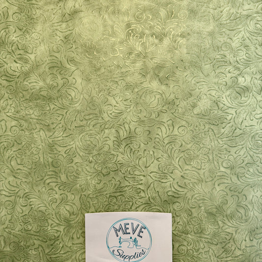 Embossed Vinyl - Flowers in the Wind -Green - FWG - 30x130cm