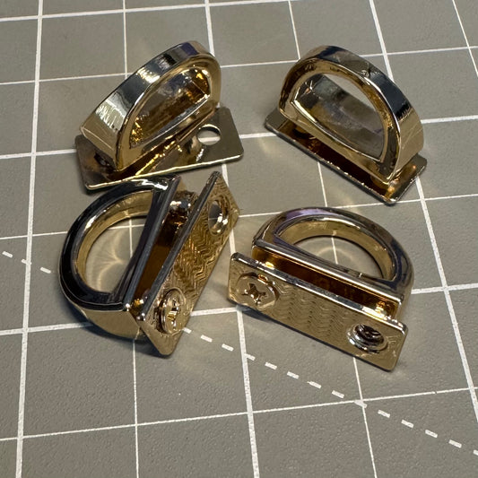Gold Bag Connectors - Elegant - Pack of 4