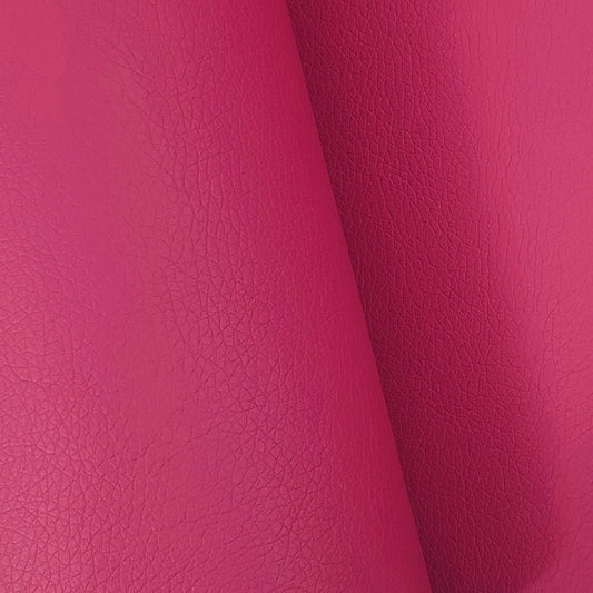 Faux Leather / Vinyl - Cerise Pink - 50cm x 140 cm