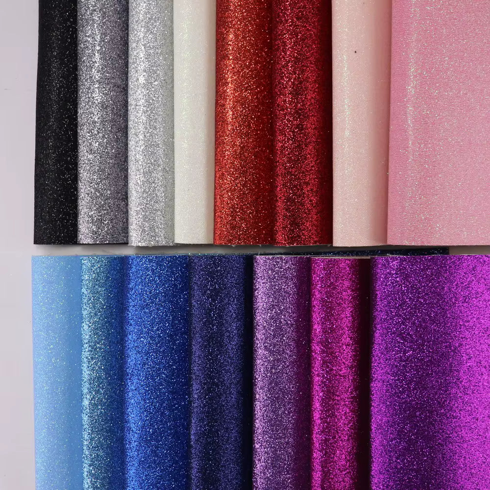 Pre-Order Fine Glitter Faux Leather 30 cm x 130 cm