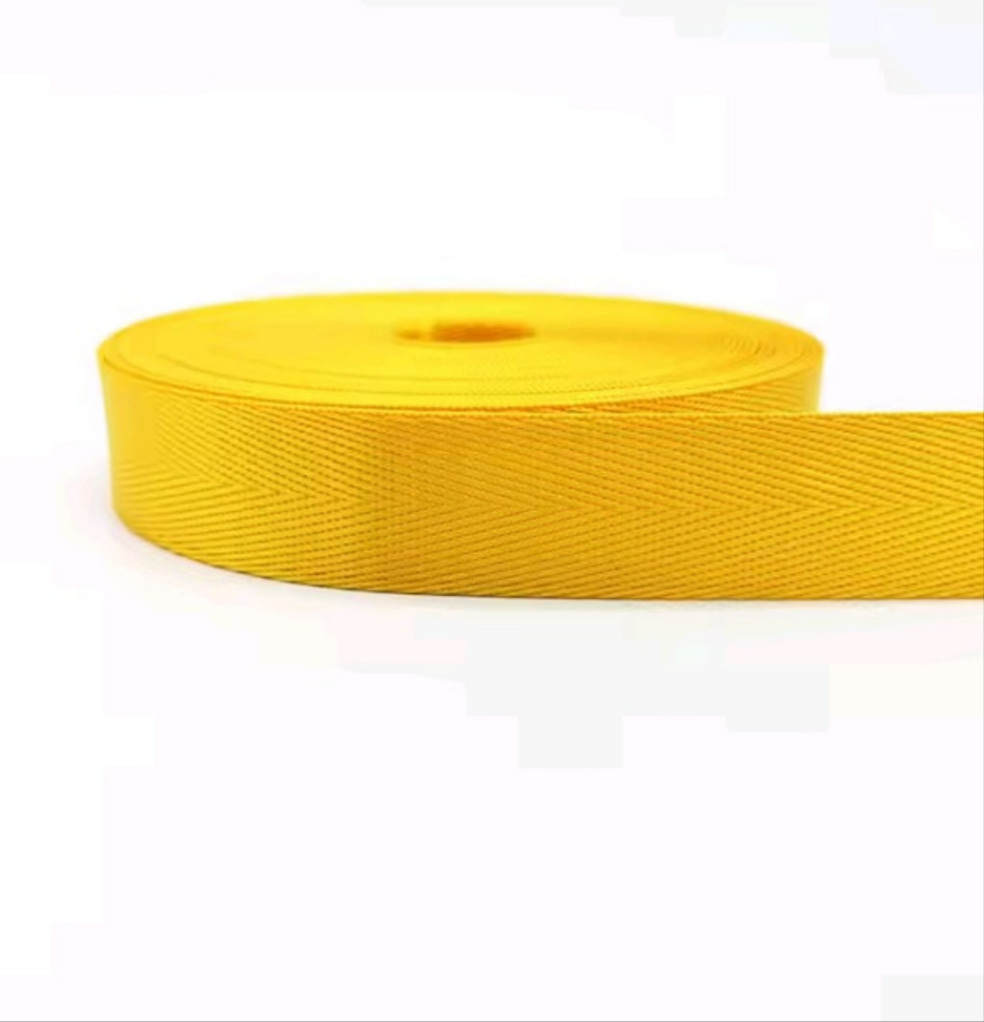 Nylon Webbing - 38mm wide- 1m - Yellow