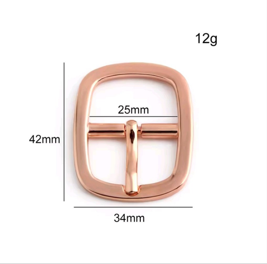 Rose Gold - Buckles - 25mm - pack of 2