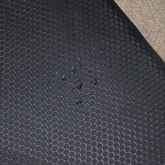 Hexy Waterproof Fabric - Black - 0.5m x 150cm