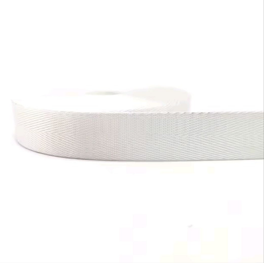 Nylon Webbing - 25mm wide- 1m - White