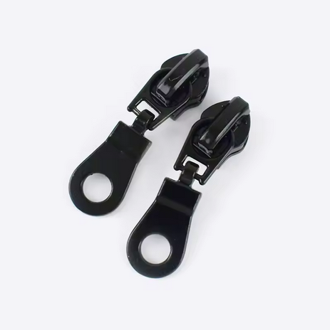 #5 nylon tape zipper pull - Matt Black Donut