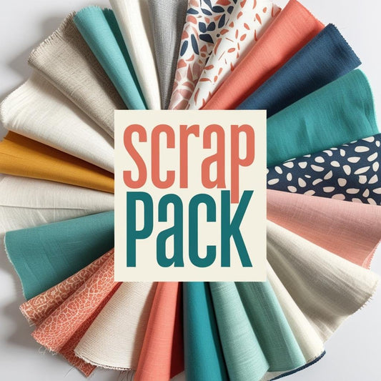 Fabric Scraps / Off Cuts - The Scrap Pack - 0,5 kg - Reasonable Size Fabric Pieces Promise