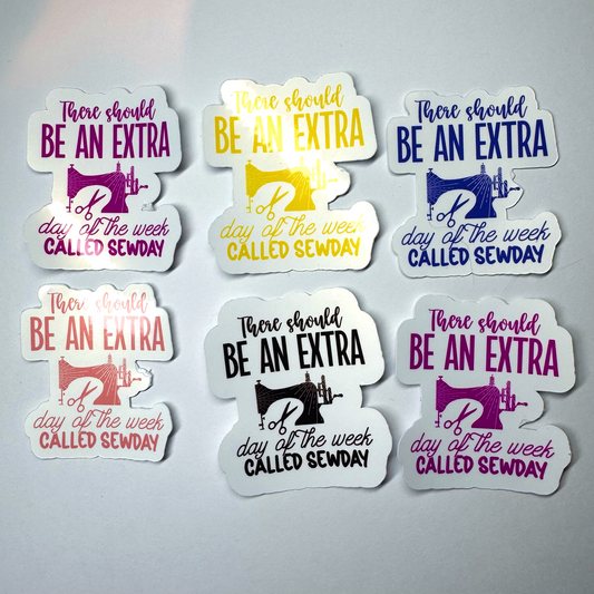 "Sewday" Sticker