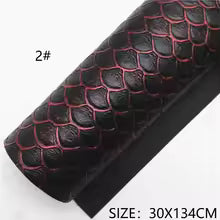 Pre-Order -  Embossed Scale Vinyl / Faux Leather -30x130cm - Choose Your Colour