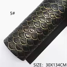 Pre-Order -  Embossed Scale Vinyl / Faux Leather -30x130cm - Choose Your Colour