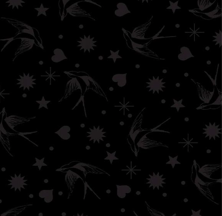 Fairy Flakes - Ink - Linework- Tula Pink - 45x110 cm