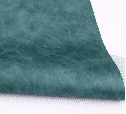 Vintage Effect Faux Leather 45x135 cm Teal