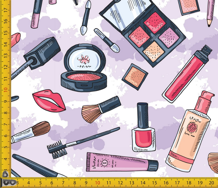 Waterproof Canvas  - Make me up - 50cm x 157 cm