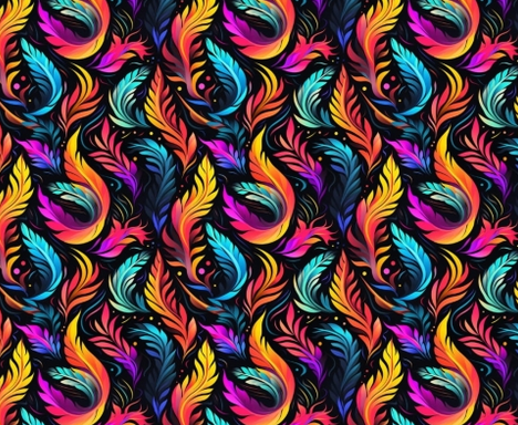 Waterproof Canvas  - Colourful leaves- 50cm x 157 cm