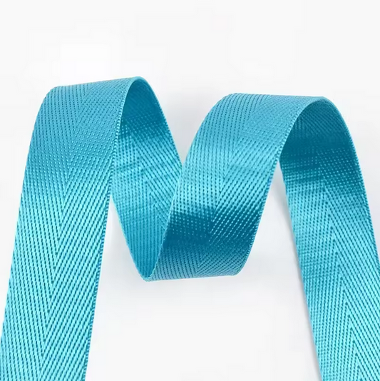 Nylon Webbing - 25mm - Baby Blue - 1m