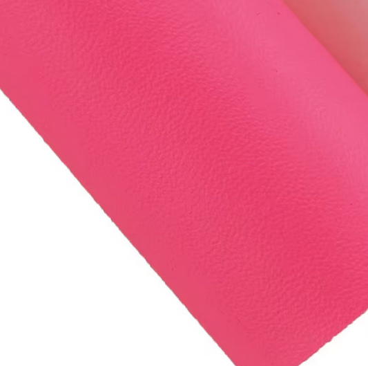 Neon Faux Leather / Vinyl #2 Coral Pink
