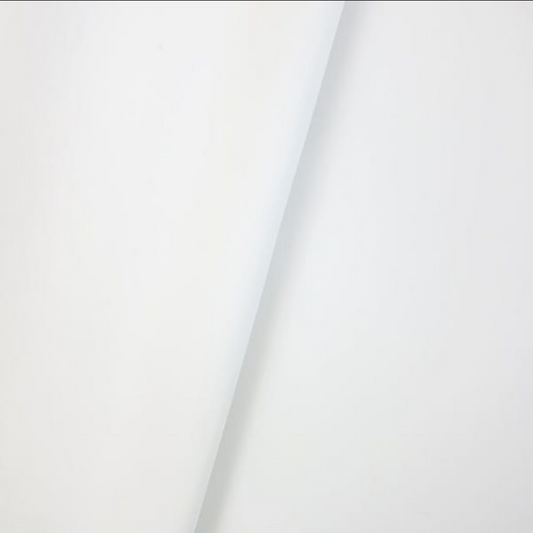 Faux Leather / Vinyl - White - 50cm x 140 cm